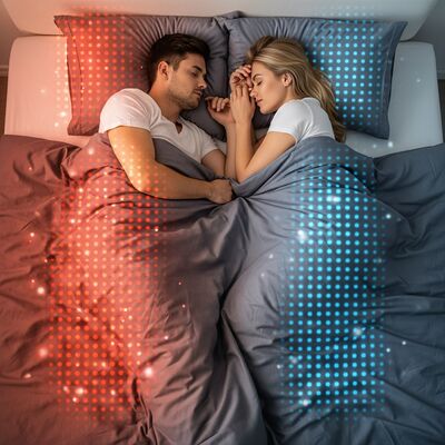 Охлажденное одеяло Шерфонда - умное одеяло для горячих спящих