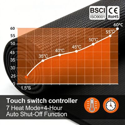 Настроить защиту от перегрева подогреваемой подставки для мыши с беспроводной зарядкой и упором для запястья. Интеллектуальная подогреваемая подставка для мыши