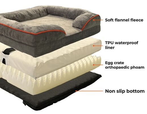 Умная кровать для домашних животных с приложением, позволяющим отслеживать частоту сердечных сокращений, дыхание и сон в режиме реального времени, предоставляя информацию о состоянии здоровья животных.