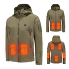 Куртка жилета УСБ электрическая с подогревом, 60градус перезаряжаемые нагретые куртки Сф Вдж ОДМ
