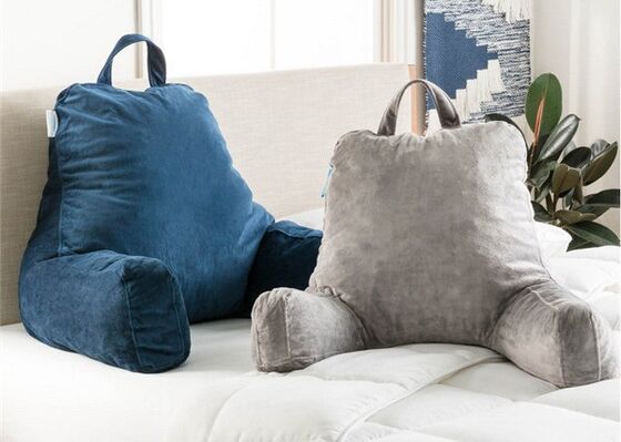 Нагревающаяся подушка для чтения из измельченной пены, подушка для отдыха в кровати с подлокотниками