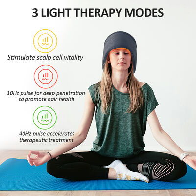 660nm шапочка для роста волос со светодиодной красной светотерапией и 270 светодиодами красного света и лазерной терапевтической шапочкой