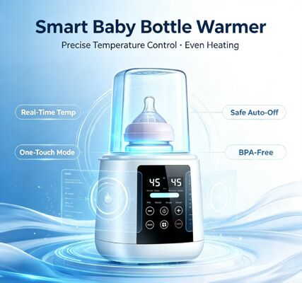 200 Вт электрический подогреватель детских бутылочек 30-65°C контроль температуры защита от сухого горения автоматическое отключение подогреватель молока для пакетов для хранения грудного молока стеклянных, ПП, силиконовых детских бутылочек