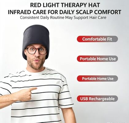 Графеновая инфракрасная тепловая колпачка, USB зарядка быстрого нагрева красный свет капсула для лечения, домашний уход за кожей головы на открытом воздухе носимая капсула для ухода за волосами